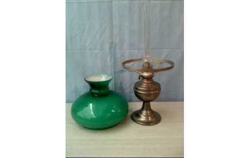 ÖLLAMPE ZINNFUSS GLAS