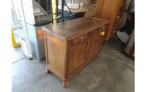 BAHUT BAS 2 PORTES 3 TIROIRS BOIS MASSIF