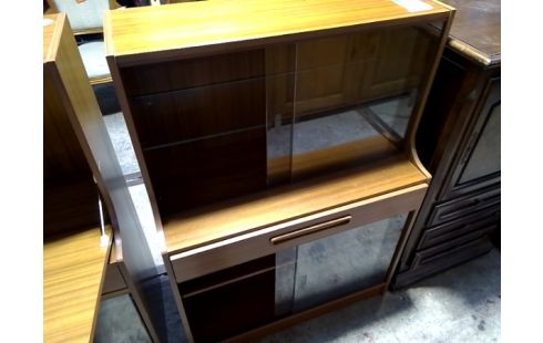 VITRINE VINTAGE 2 VERRES COULISSANTS