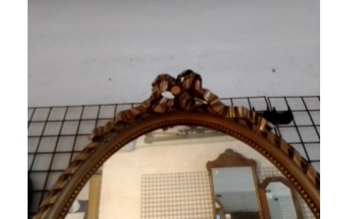 MIROIR LXVI OVALE DORE