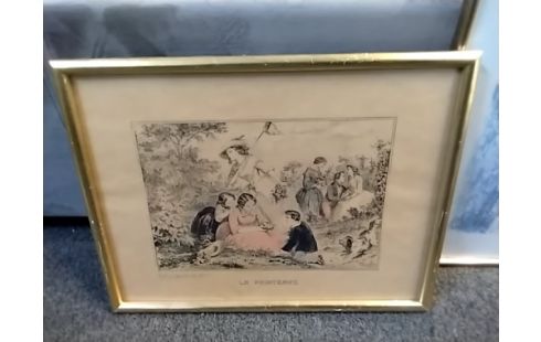 CADRE DORE LE PRINTEMPS