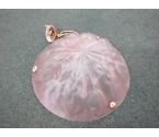 LUSTRE ANCIEN COUPELLE ROSE