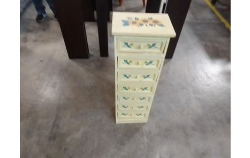 COLONNE 7 TIROIRS FLEURIES