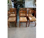 LOT DE 6 CHAISES JEANNE