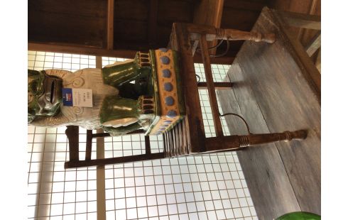 CHAISE BOIS EXOTIQUE LATTEE COLONIAL