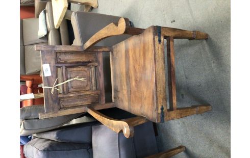 6 CHAISES BOIS EXOTIQUE COLONIAL