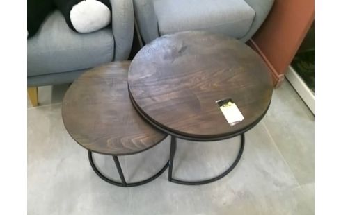 TABLES GIGOGNE MODERNE RONDE -ST INDUSTRIEL