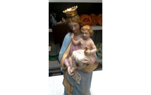 BEELD PORSELEIN OLV MET KIND