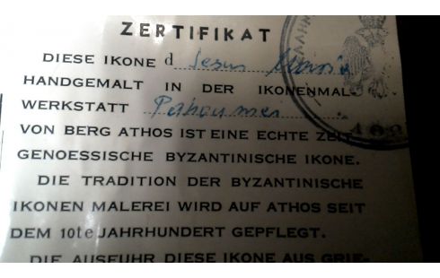 ICOON GRIEKS VERGULD HOUT OLV MET KIND