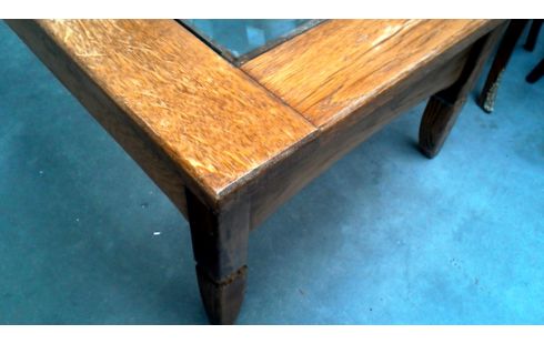 MESA DE SALÓN MACIZO ROBLE HIELO