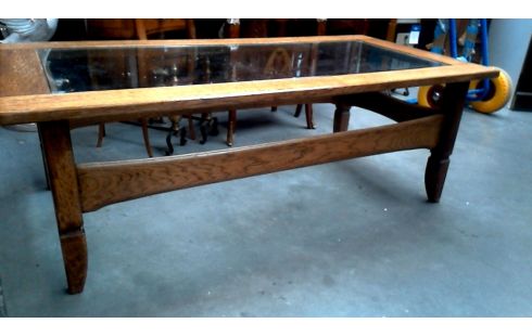 MESA DE SALÓN MACIZO ROBLE HIELO