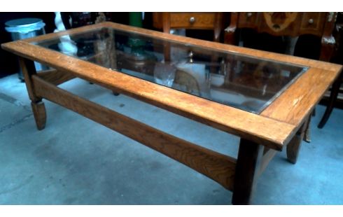 MESA DE SALÓN MACIZO ROBLE HIELO