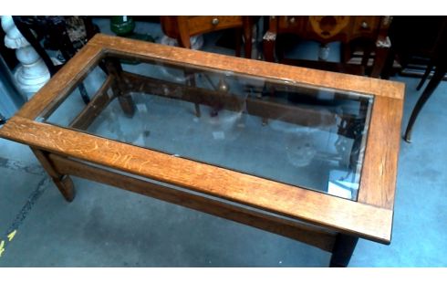 MESA DE SALÓN MACIZO ROBLE HIELO