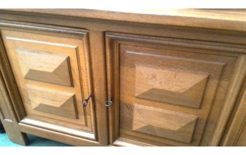 MUEBLE BAJO. MACIZO RÚSTICO ROBLE 2 PUERTAS