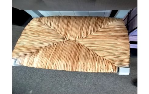 CHAISE Grise assise paille