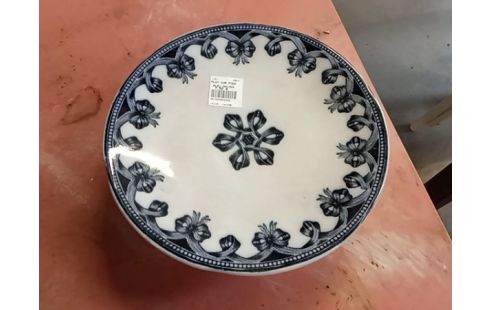 PLAT SUR PIED BLEU ANCIEN