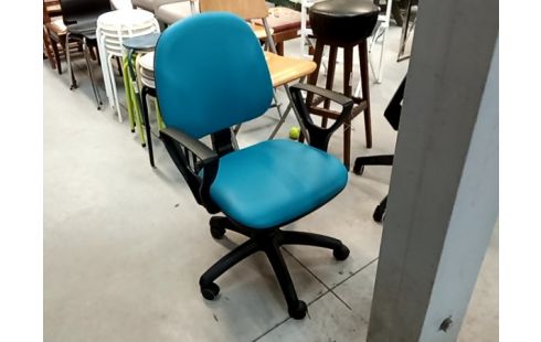 CHAISE DE BUREAU BLEUE
