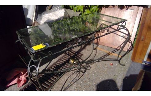 TABLE BASSE FER FORGE