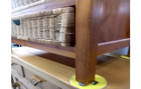 COMMODE Rotin 5 tiroirs