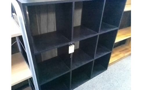 ETAGERE NOIRE 9 CASES
