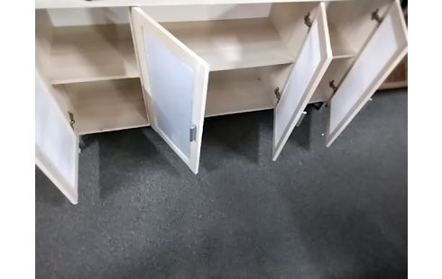 BAHUT BAS 4 portes beige melaminė et pvc