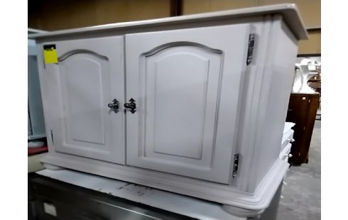 MEUBLE BAS 2 portes peint gris