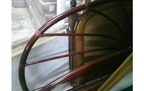 LIT ROTIN ROUGE SANS SOMMIER 160X200