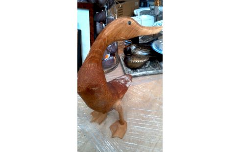 STATUE, , BOIS, , CANARD