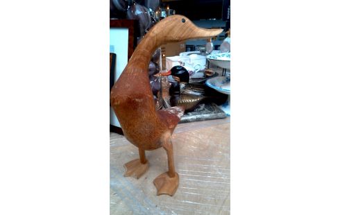 STATUE, , BOIS, , CANARD