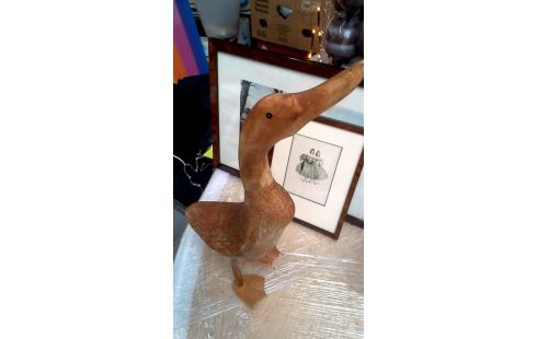 ESTATUA, , MADERA, , PATO