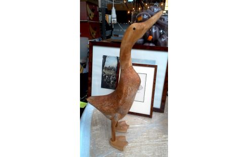 ESTATUA, , MADERA, , PATO