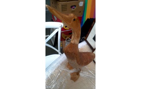 ESTATUA, , MADERA, , PATO