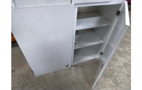 ELEMENT HAUT Cuisine blanc gris formica