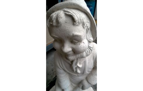 TUINBEELD CEMENT KABAUTER MET SCHOP