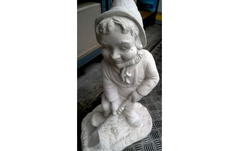 TUINBEELD CEMENT KABAUTER MET SCHOP