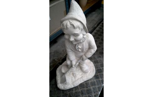 TUINBEELD CEMENT KABAUTER MET SCHOP