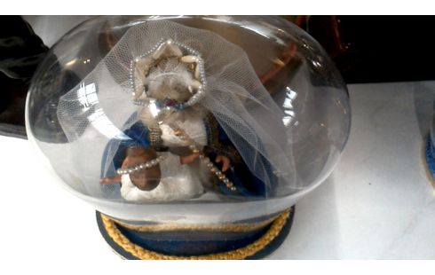 GLOBO 1 PEQUEÑO OVALADO HIELO AZUL