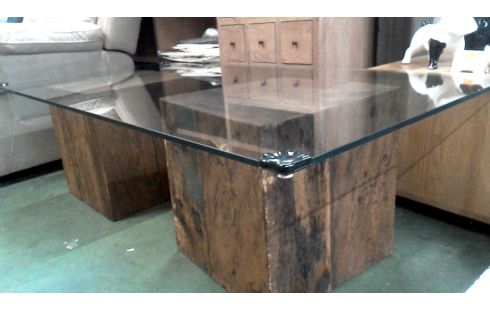 MESA DE SALÓN, , MADERA HIELO