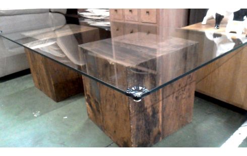 MESA DE SALÓN, , MADERA HIELO