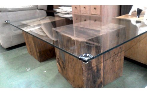 MESA DE SALÓN, , MADERA HIELO