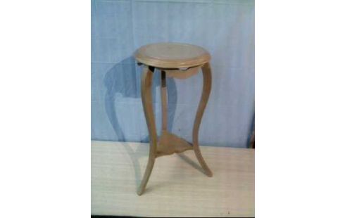 BLUMENTOPFST. HOLZ GRAU RUND 2-EB.