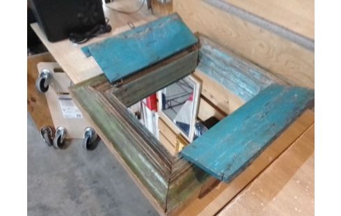 MIROIR BOIS TYPE INDUS 2 PORTES