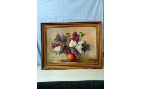 GEMÄLDE I.R. BLUMEN <Z. Z.> KL. DEFEKT