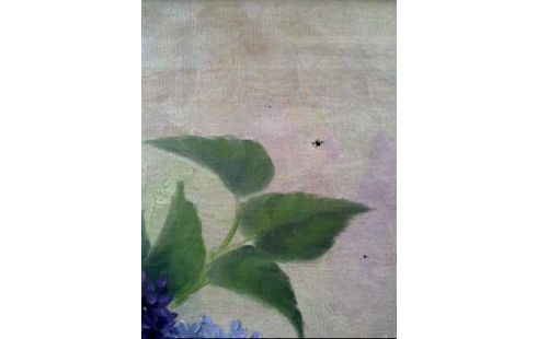 GEMÄLDE I.R. BLUMEN <Z. Z.> KL. DEFEKT