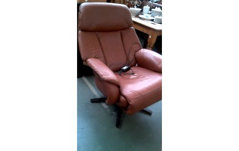 SILLÓN RELAX ELÉCTRICO PARDO CUERO