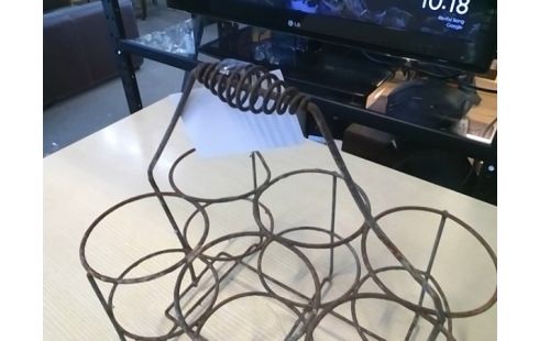 PORTE BOUTEILLE FER ANCIEN