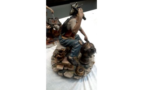 BEELDJE SMID PORSELEIN CAPO DI MONTE