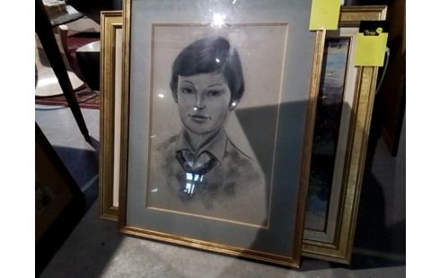 CADRE DORE DESSIN ENFANT