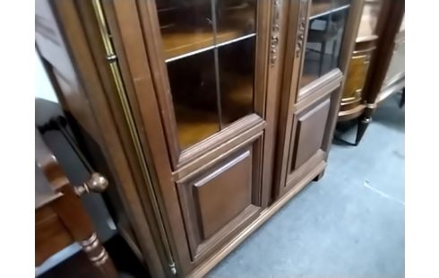 VITRINE 2P MERISIER (SANS SERRURE)