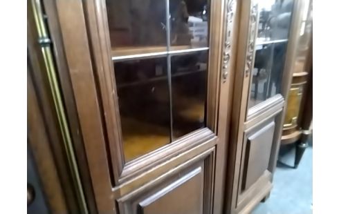 VITRINE 2P MERISIER (SANS SERRURE)